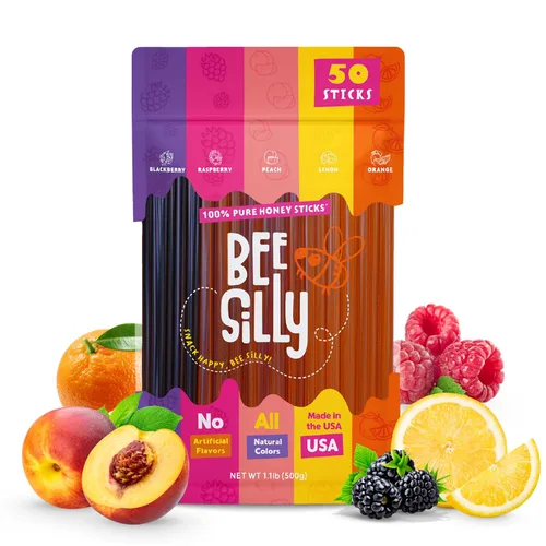 Vista 13 de Bee Silly Palitos de miel (paquete de 25, mora)