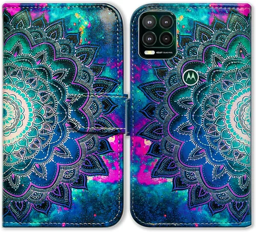 Vista 10 de Bcov Funda para Moto G Stylus 5G (no compatible con G Stylus 4G), funda de cuero con tapa y ranura para tarjetas y soporte para Motorola Moto G