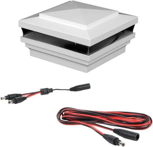 Vista 9 de WEATHERABLES Cape May - Luces de poste de 4 x 4 – Luces duraderas de bajo voltaje con sensor de fotocélula y fácil instalación para cubiertas