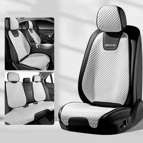 Vista 12 de Funda de asiento delantero para MAZDA2, MAZDA3, MAZDA6, Mazda Tribute, transpirable, cómodos protectores de asiento de 2 asientos (tipo 1 negro)