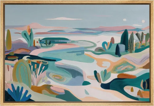 Vista 13 de SIGNFORD Lienzo Enmarcado Impresión Arte de Pared Océano Pastel Luz del Sol Puesta de Sol Horizonte Naturaleza Vida Silvestre Ilustraciones Arte
