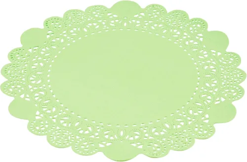 Vista 89 de Restaurantware Pastry Tek Blondas de Encaje de 4 x 4 Pulgadas 100 Vajilla Decorativa - Blondas de Mesa Desechables Redondas de Papel Negro