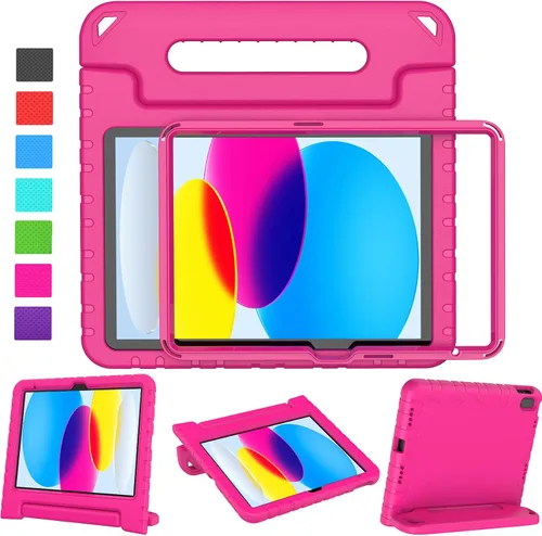 Vista 15 de LTROP Funda para Niños para iPad de 11ª Generación (A16) 2025/10ª Generación (10.9 pulgadas, 2022) con Protector de Pantalla, Funda con Mango