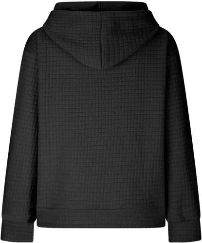 Vista 5 de Womens Waffle Halloween Pullover Hoodie V-Neck Drop Shoulder Hoodies Drawstring Comfy Sweatshirt with Kangaroo Pocket