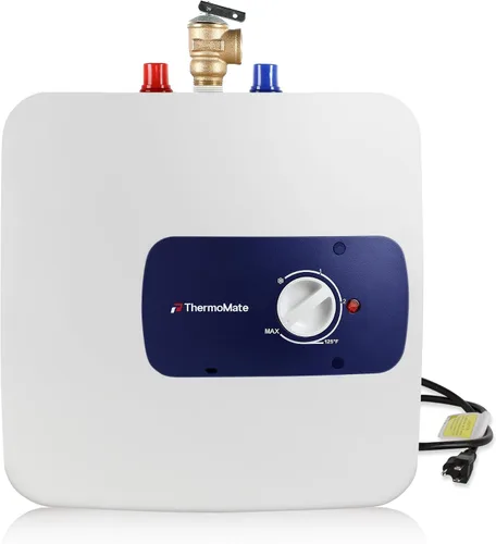 Vista 12 de ThermoMate Calentador de agua eléctrico con mini tanque, 1.32 galones, pequeño calentador de agua debajo del fregadero para punto de uso, agua