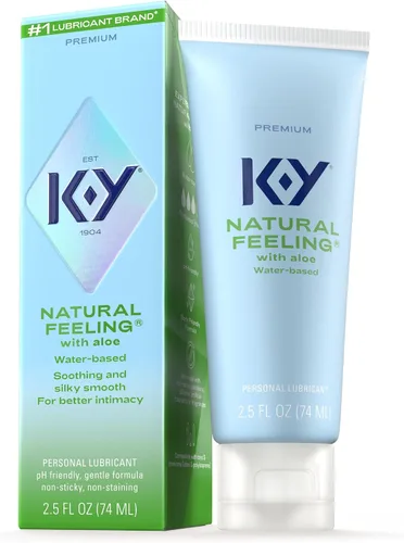Vista 16 de K-Y Sensación natural con aloe, lubricante a base de agua para sexo, juguete sexual y lubricante anal, lubricante personal no pegajoso, apto