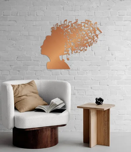 Vista 2 de Adma Wall Art Música personalizada de metal y decoración, regalo de notas personalizadas, regalo para músicos, maestros, decoración del hogar, Mujer