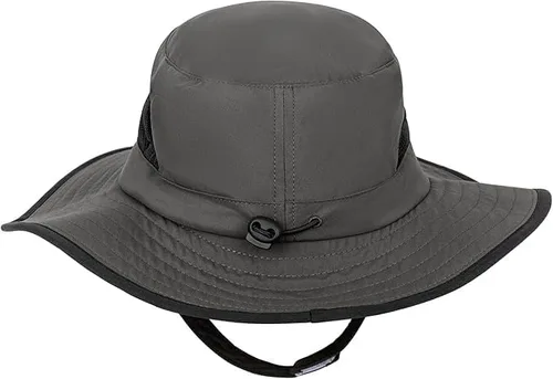 Vista 3 de addie & tate Sombrero de sol para niños pequeños con protección UV, sombrero de playa para niñas y niños, sombrero de pesca Safari