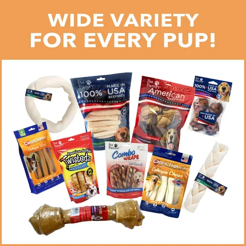 Vista 10 de Pet Factory CareChewz - Golosinas trenzadas delgadas de colágeno de 6 a 7 pulgadas para masticar para perros, sabor a pollo, 5 unidades/1 paquete