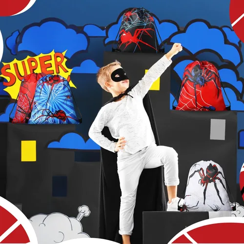 Vista 6 de Lothee - 24 bolsas de regalo para fiesta de araña, estilo araña