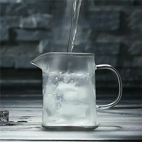 Vista 9 de Jarra de vidrio con asa, jarra de leche y crema, resistente al calor de vidrio de borosilicato para café, té o jarabe de arce, apta para estufa