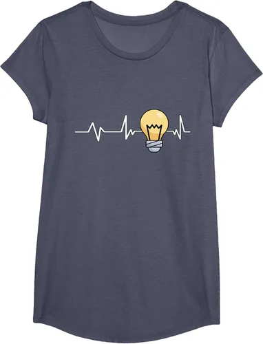 Vista 14 de Bombilla Heartbeat bombilla regalo bombilla bombilla camiseta Negro