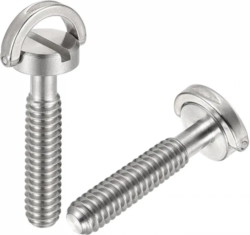 Vista 6 de uxcell Tornillo de trípode para cámara, adaptadores de tornillo de montaje macho de 1/4 pulgadas, ranurados de 0.79 pulgadas de longitud