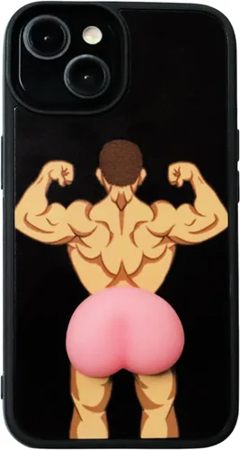 Vista 38 de Funda Graciosa y Fea para Teléfono Compatible con iPhone 7/8/SE Funda Ridícula, Extraña, Feísima y Loca de Melocotón