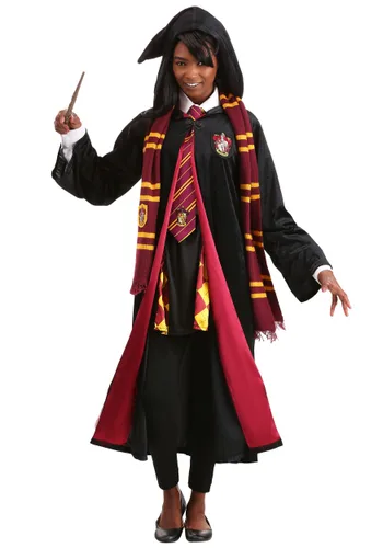 Vista 9 de Disfraz de Túnica Deluxe Gryffindor para Adulto Talla Plus Harry Potter Multicolor