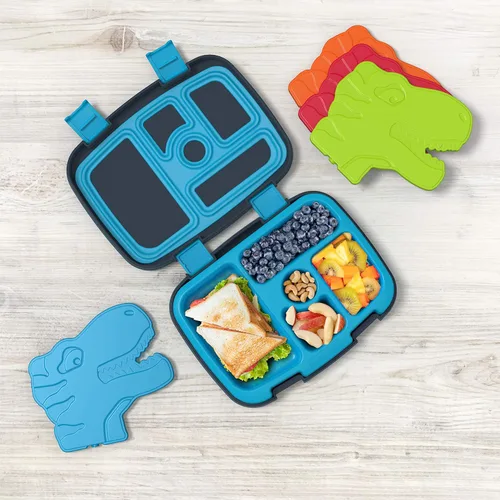 Vista 2 de Bentgo Buddies - Bolsas de hielo delgadas reutilizables para loncheras, bolsas de almuerzo y enfriadores, multicolor, paquete de 4
