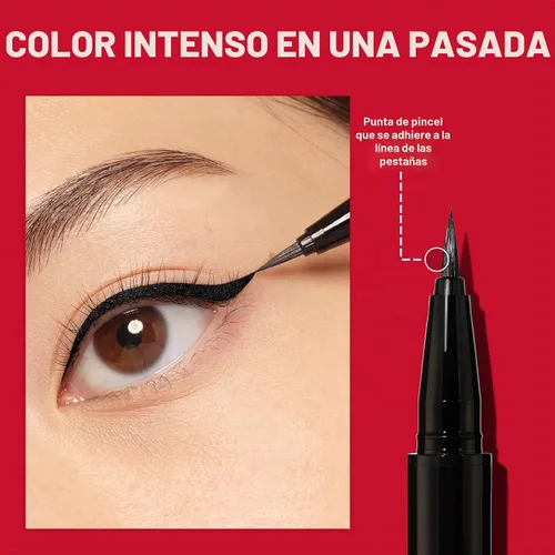 Vista 3 de REVLON ColorStay Lash Serum + Liner, delineador de ojos líquido, 001 negro