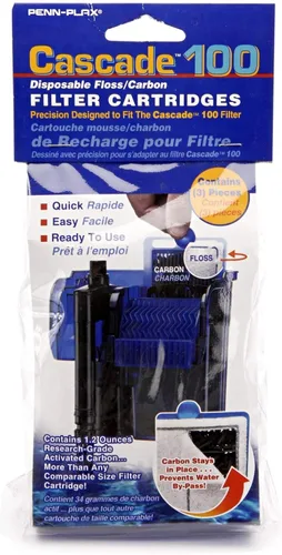 Vista 9 de Penn-Plax CPF6C3 Cascade Hang-on Power Filter Medios de repuesto - Paquete de 1 (3 unidades)