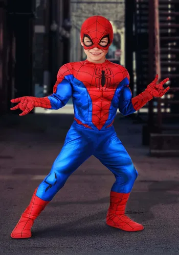 Vista 2 de Marvel Spider-Man - Disfraz de superhéroe con licencia oficial para niños