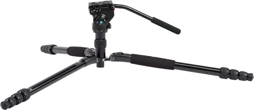 Vista 5 de SIRUI Trípode de aluminio de la serie T04S con cabezal de vídeo fluido compacto VA-5 (T-004SK+VA-5)