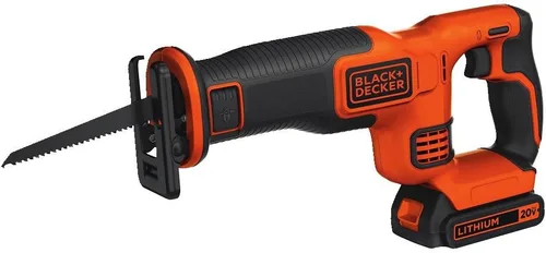 Vista 3 de BLACK+DECKER Sierra Recíproca 20V MAX con Paquete de Batería Extra de Iones de Litio de 4-Ah (BDCR20C & LB2X4020)