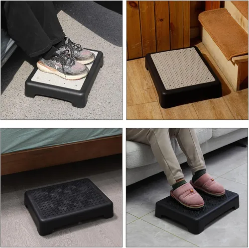 Vista 6 de Fotree Taburete de un solo paso, plataforma de seguridad para personas mayores y adultos, plataforma antideslizante para escaleras, automóvil, cama