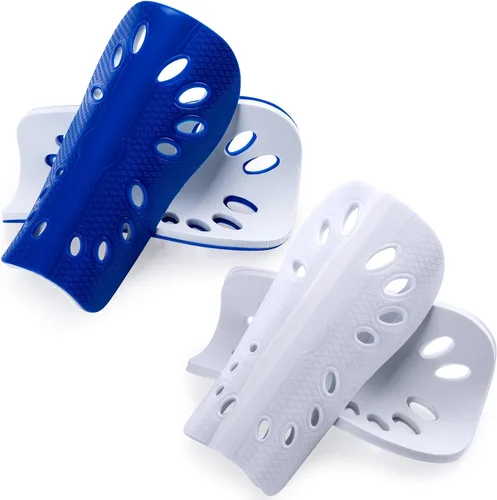 Vista 12 de ANCIRS 2 Pair Soccer Shin Guards for Youth, Breathable Shin Guard Sleeves for Football Games, Protective EVA Cushion for Youth Men & Women