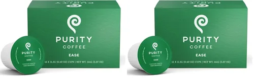 Vista 12 de Purity Coffee BALANCE 2/3 Café descafeinado de tostado medio en cápsulas de una sola porción K Pods (12 unidades de taza) - Café descafeinado