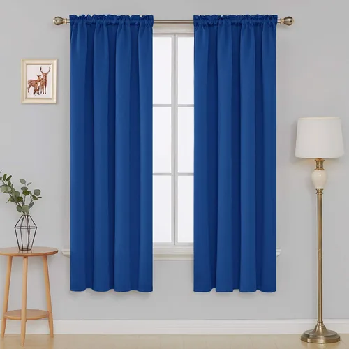 Vista 66 de Deconovo Cortinas opacas, aislamiento térmico, dobladillo para barra, reducción de ruido, certificado Oeko-TEX, cortinas de oscurecimiento de Beige