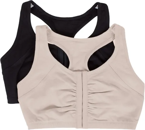 Vista 20 de Fruit of the Loom Sujetador de algodón con cierre frontal múltiple para mujer