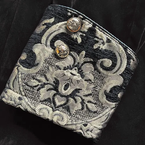 Vista 7 de Chaqueta steampunk medieval para hombre, abrigo gótico victoriano