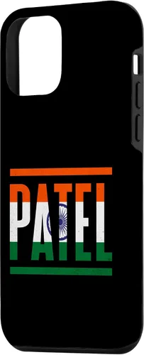 Vista 2 de Funda para iPhone 12 mini Patel con apellido familiar y orgullo de la bandera de la India