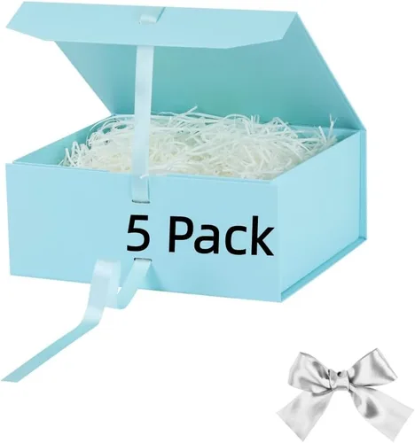 Vista 72 de GoooodGift Caja de regalo grande azul, 1 paquete de 13.5 x 11 x 5.3 pulgadas, caja de regalo de lujo para regalos con tapa de cierre magnético
