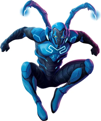 Vista 6 de Rubies DC Blue Beetle: disfraz de escarabajo azul para niños, talla S