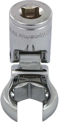Vista 3 de Dynamic Herramientas 3/8" Drive Sae 3/4" Flex Head, Crow Foot Flare Nut Socket, acabado cromado
