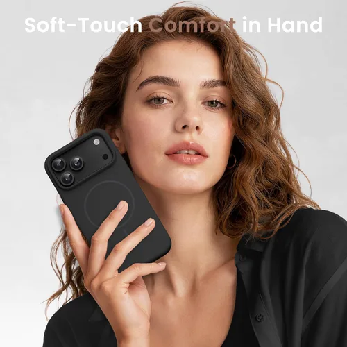 Vista 7 de GONEZ - Funda para iPhone 18 Pro / iPhone 17 Pro, color negro y anillo 2-negro