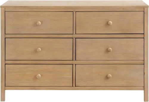 Vista 3 de Soho Baby Everlee - Cómoda de 6 cajones, madera de miel