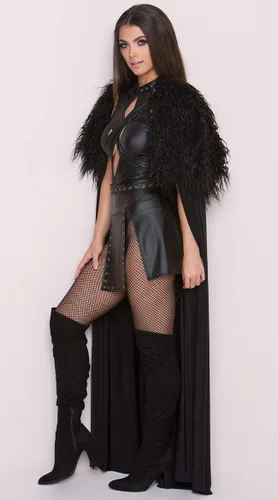 Vista 4 de Yandy Disfraz de Halloween medieval de la reina del norte para mujer