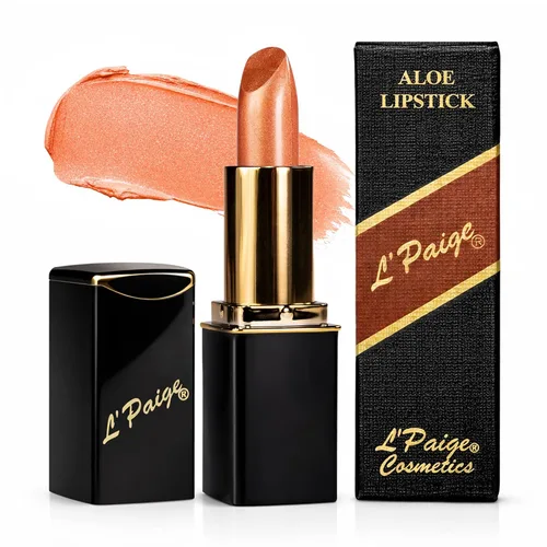 Vista 25 de L'Paige L02 - GRAPE ICE Designer Lipstick Base de aloe vera, de larga duración, hidratante Morado claro con acabado helado iridiscente