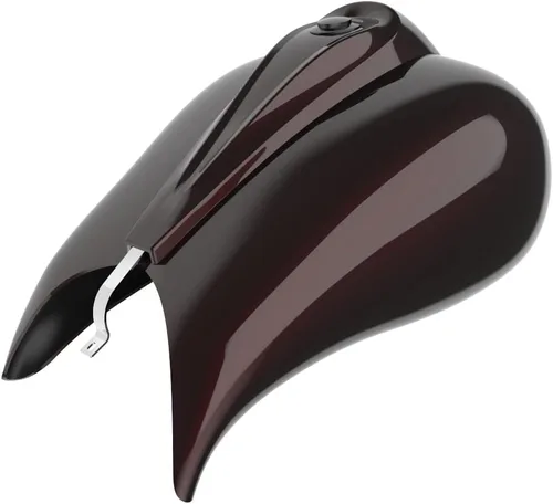 Vista 136 de Cubiertas de tanque estiradas con consola de tablero y tapa de tanque de combustible, cubiertas de combustible de galón para Harley Touring Whisky