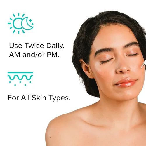 Vista 3 de ClarityRx Take Care - Suero facial antioxidante diario de té rojo, tratamiento facial hidratante y antienvejecimiento natural a base de plantas