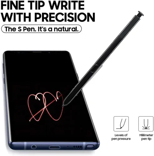 Vista 3 de Paquete de 2 bolígrafos Galaxy Note 9 S con Bluetooth para Samsung Galaxy Note 9 Pen y Galaxy Note 9, repuesto para Samsung Galaxy Note 9 (negro)
