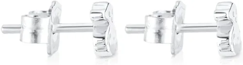 Vista 2 de TOUS Sterling Earrings for Women with Bear Motif, Size 5mm. Puppies Collection