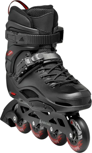 Vista 4 de Rollerblade RB 80 Patín urbano en línea para hombre, negro y rojo