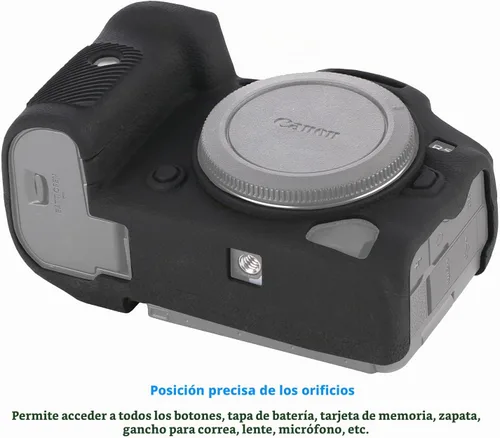 Vista 4 de Funda protectora para cámara Canon EOS R5, color negro