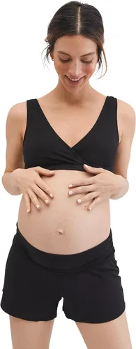 Vista 2 de Motherhood Maternity Pantalones cortos de punto para dormir de ajuste relajado para mujer