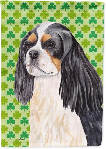 Vista 339 de Caroline's Treasures SS4442GF Affenpinscher Bandera de jardín con retrato de trébol del día de San Patricio para buzón, bandera decorativa