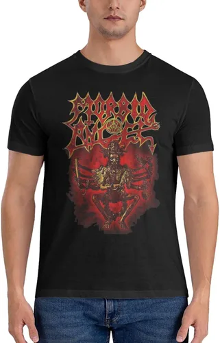 Vista 3 de PEYDEN Morbid Angel T Shirt Men Summer Fashion Breathable Cotton Round Neckline Shirt Sports Fitness Short Sleeve Tees