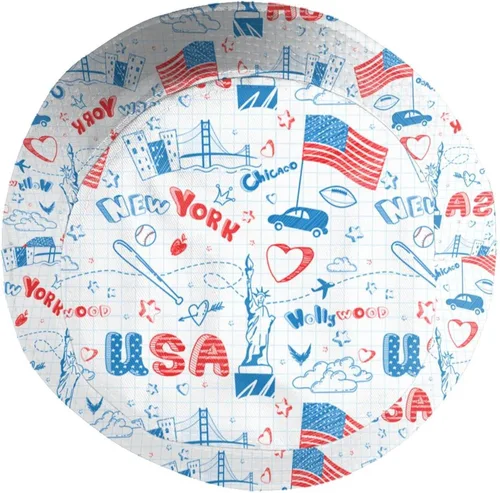 Vista 4 de Sombreros de pescador con bandera de Estados Unidos, para el Día de la Independencia, patriótico, verano, viajes, playa, sombrero de pescador