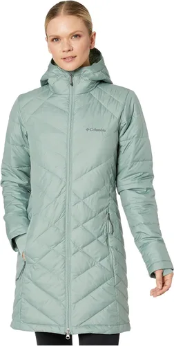 Vista 26 de Columbia Chaqueta larga con capucha Heavenly para mujer Verde (Stone Green)